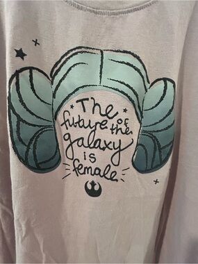 Star Wars Pink Crewneck Graphic Tee